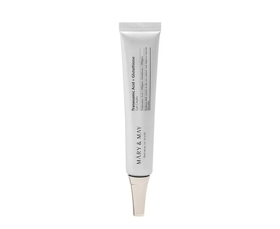 Tranexamic Acid + Glutathione Eye Cream Special Set (Mary & May) -30ml + 12ml + 12ml Crema aclarante ojeras contorno ojos 12