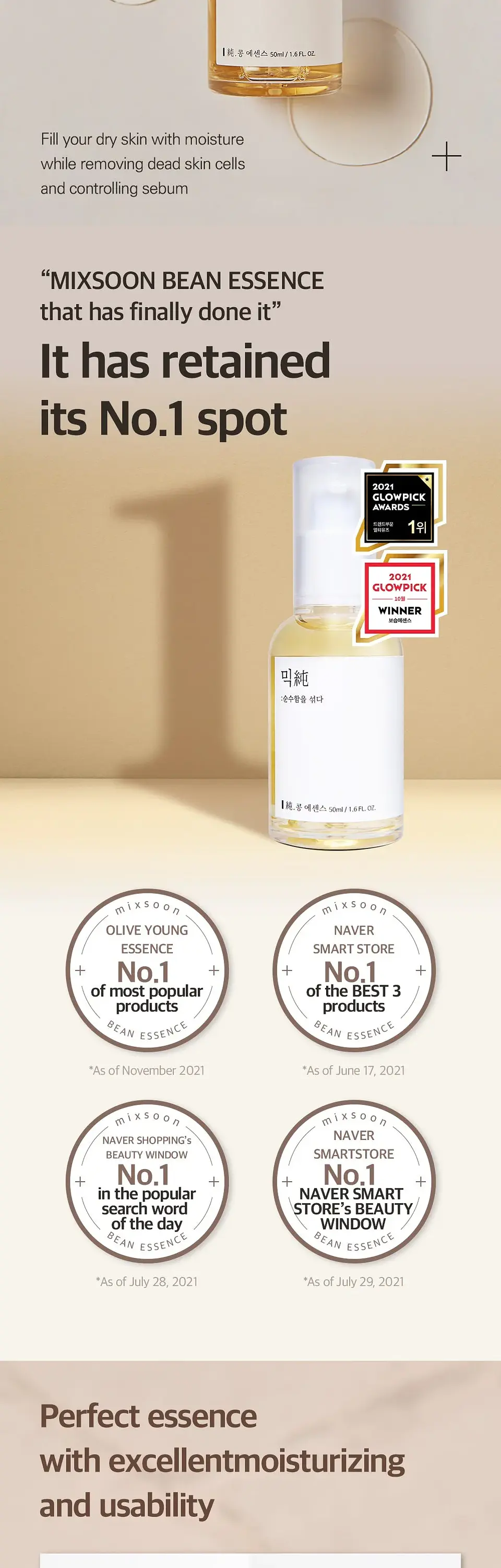 Bean Essence (Mixsoon) - 50ml Esencia antiedad y exfoliante suave con soja fermentada 12