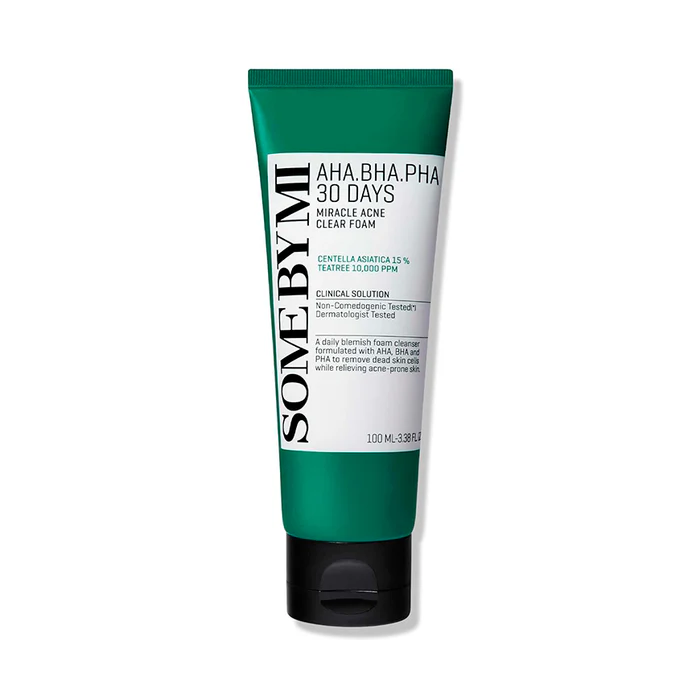 Some by Mi AHA-BHA-PHA 30 Days Miracle Acne Clear Foam (Some By Mi) – 100ml Limpiador pieles problemáticas