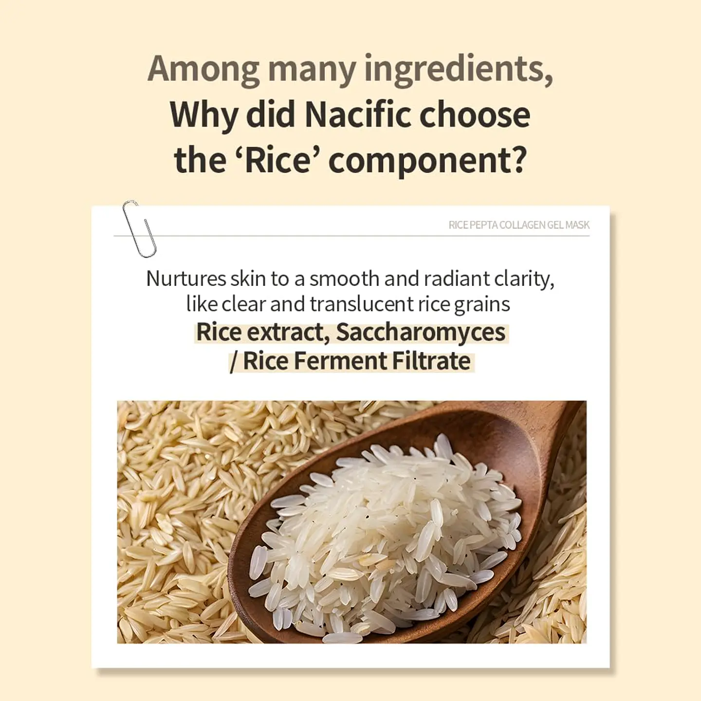 Rice Pepta Collagen Gel Mask (NACIFIC) - Set de 4 unidades Mascarillas gel antiedad efecto lifting 7