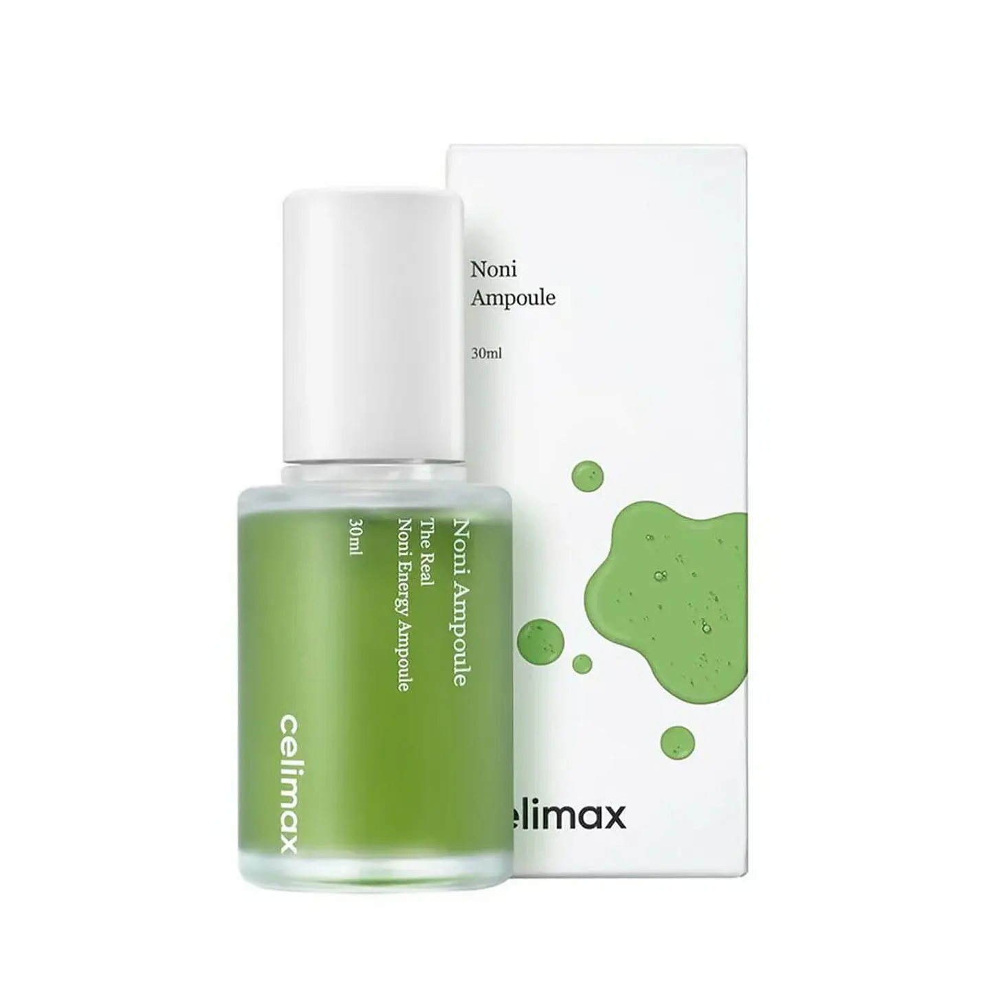 Noni Ampoule Calming + Radiance (Celimax) -30ml -Serum calmante 71,77% de extracto de noni 5