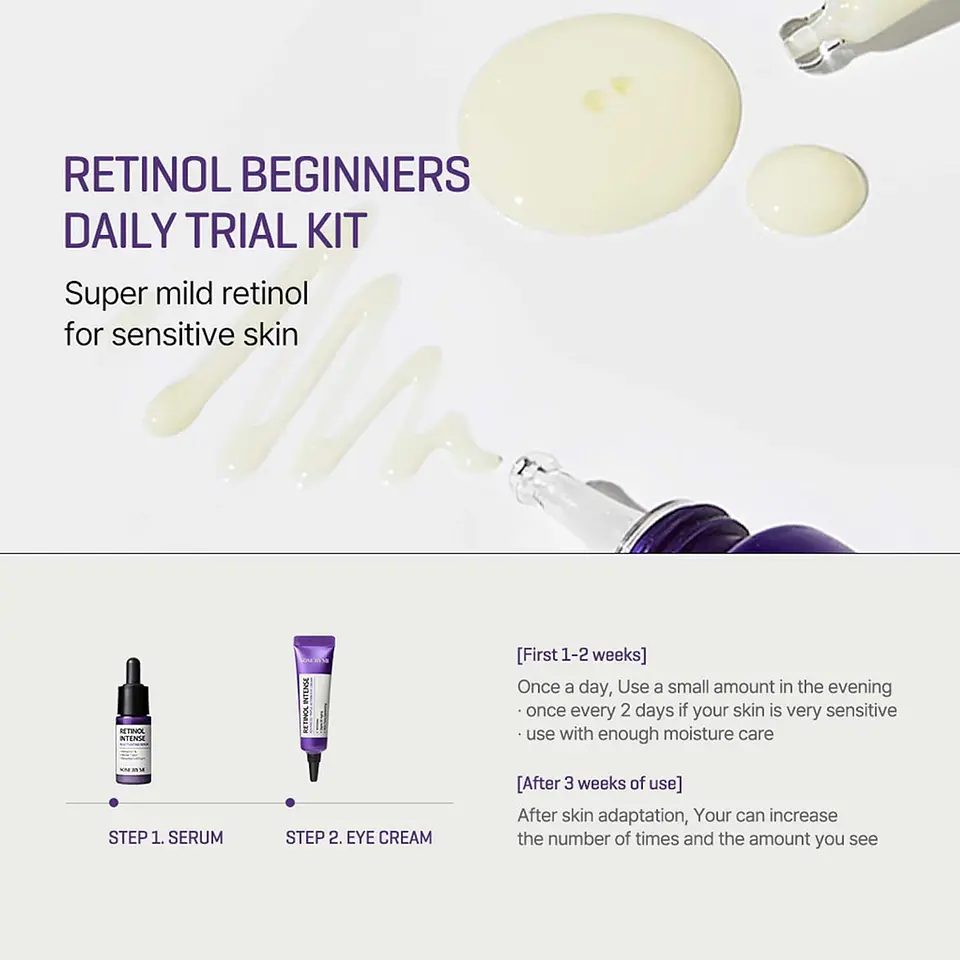 Retinol Intense Trial Kit (Some By Mi) - Set de Serum 10ml + Contorno de ojos antiedad 10ml con retinol 3