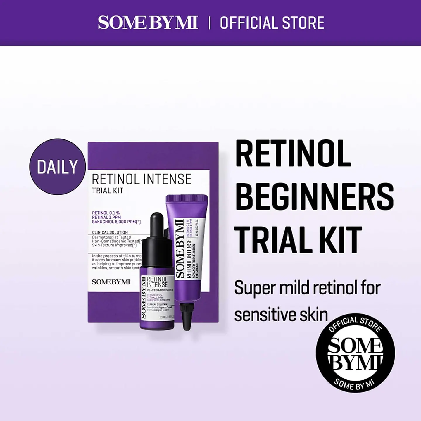 Retinol Intense Trial Kit (Some By Mi) - Set de Serum 10ml + Contorno de ojos antiedad 10ml con retinol 8