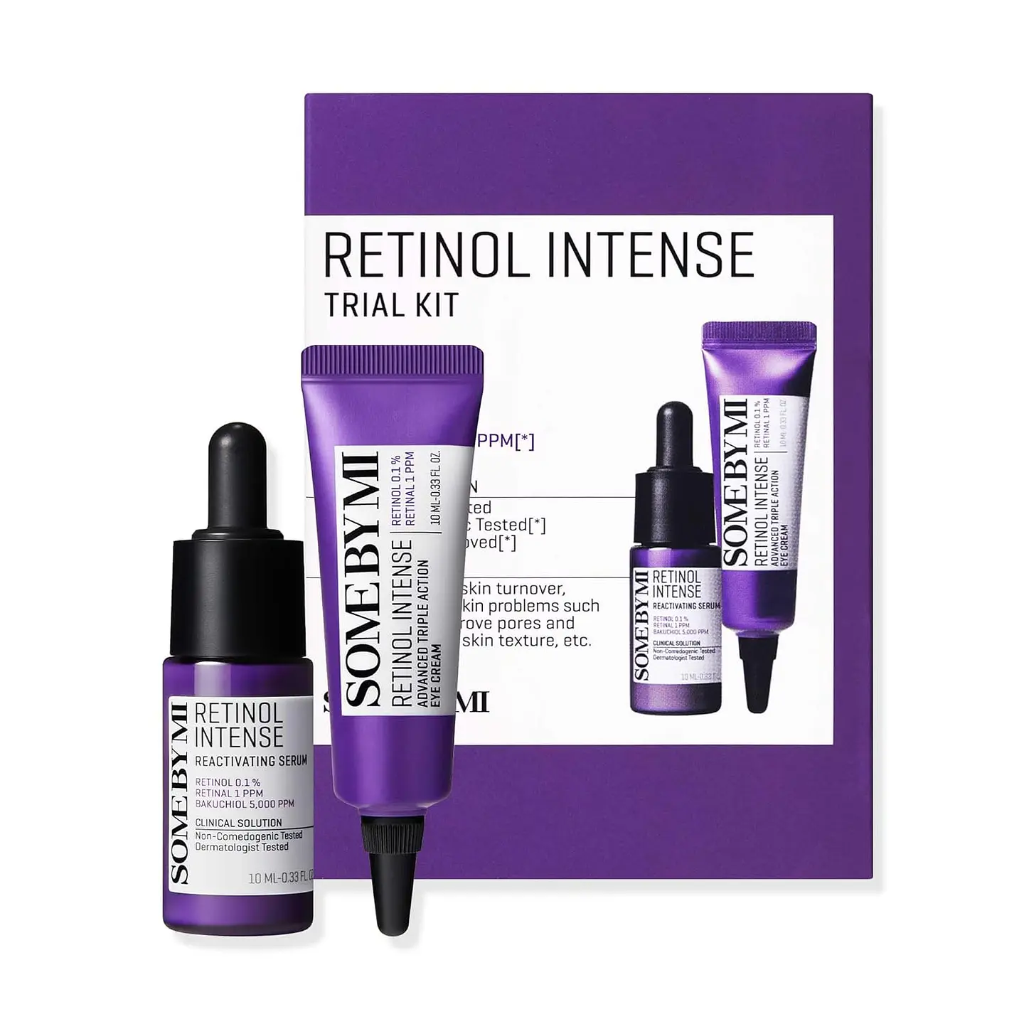 Retinol Intense Trial Kit (Some By Mi) - Set de Serum 10ml + Contorno de ojos antiedad 10ml con retinol 1