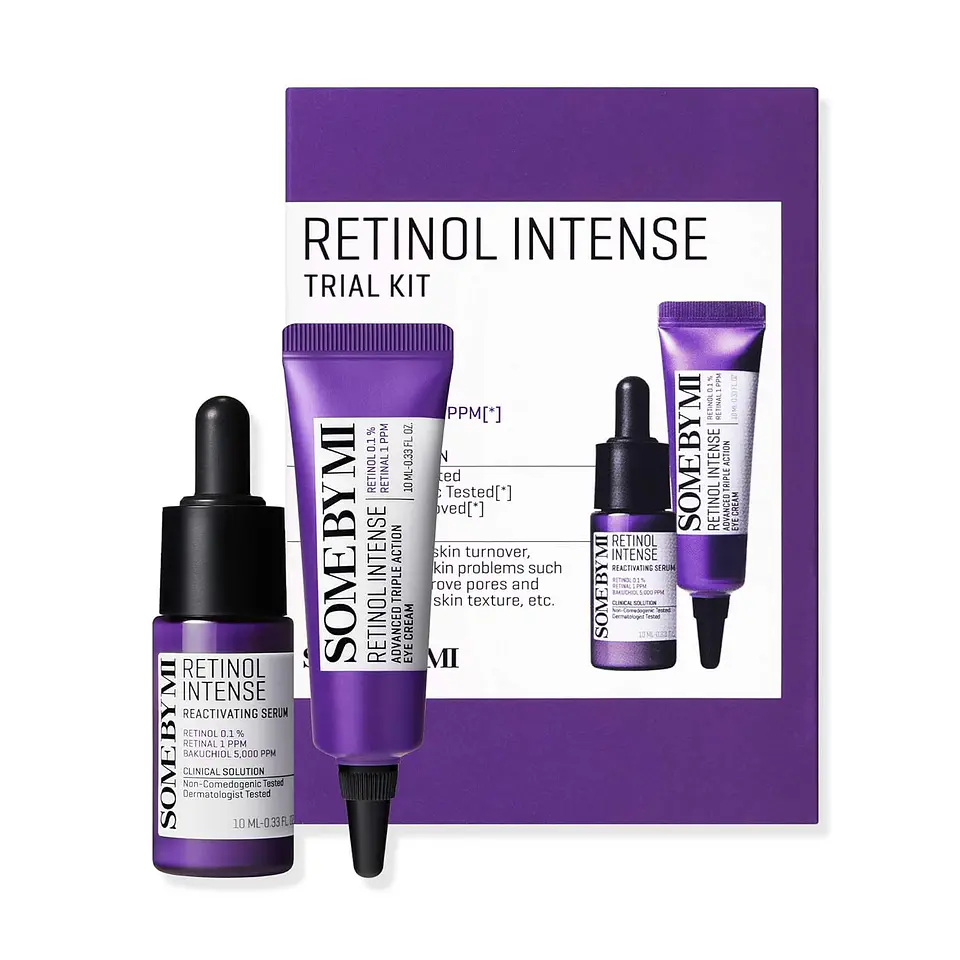 Retinol Intense Trial Kit (Some By Mi) - Set de Serum 10ml + Contorno de ojos antiedad 10ml con retinol 1