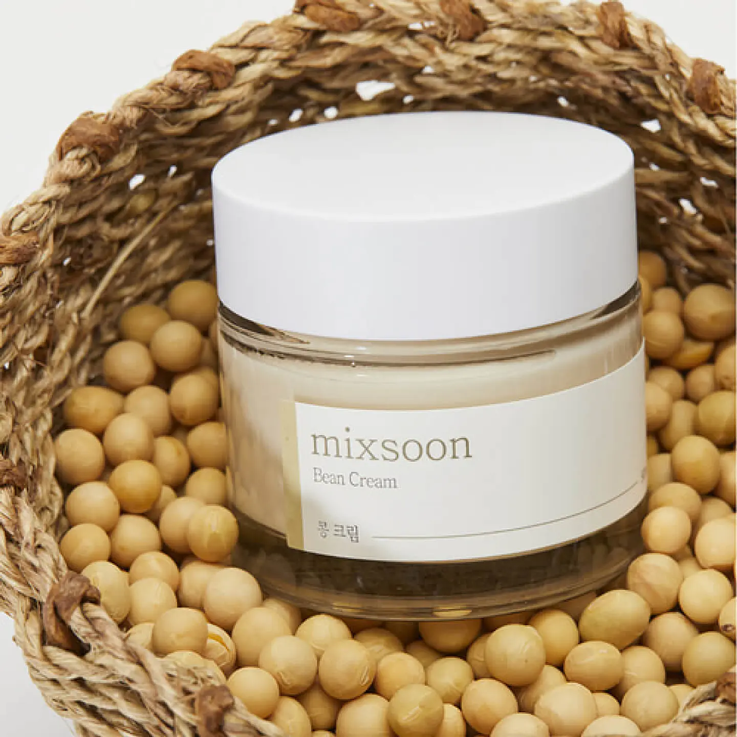 Bean Cream (Mixsoon) -50ml  Crema hidratante y exfoliante con extracto de soja fermentada 3