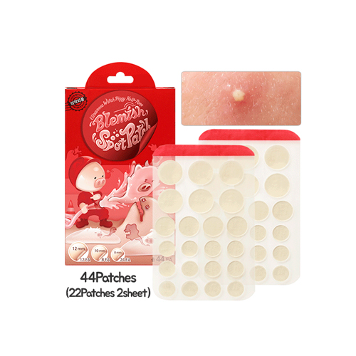 Elizavecca Witch Piggy Hell-Pore Blemish Spot Patch (Elizavecca) - Set de 44 Parches para las espinillas