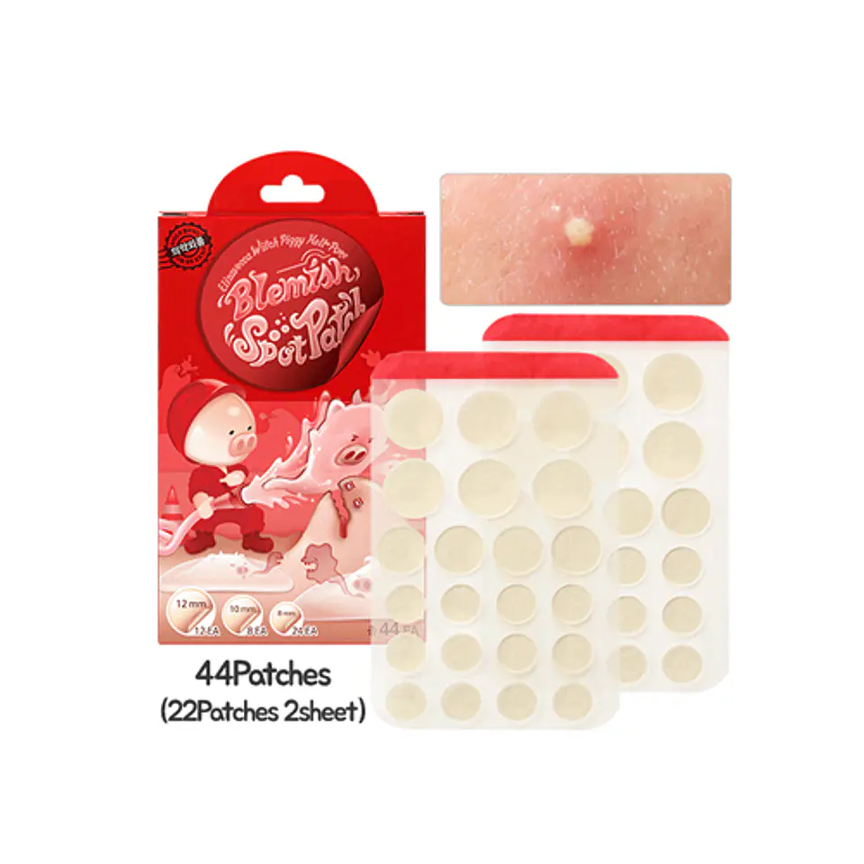 Witch Piggy Hell-Pore Blemish Spot Patch (Elizavecca) - Set de 44 Parches para las espinillas 1