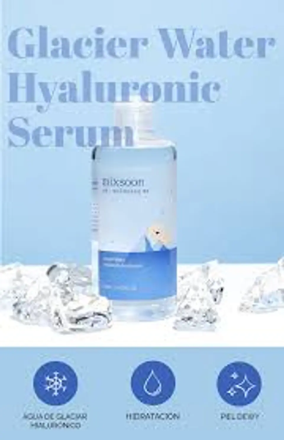  Glacier Water Hyaluronic Acid Serum (Mixsoon) - 100ml Serum hidratante con ácido hialurónico y agua de glaciar 9