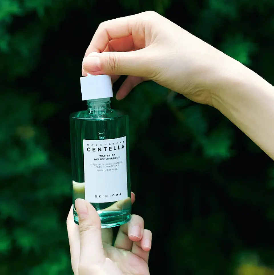 Madagascar Centella Tea-trica Relief Ampoule (SKIN1004) - 30ml Serum anti acné árbol de té + centella asiática 5