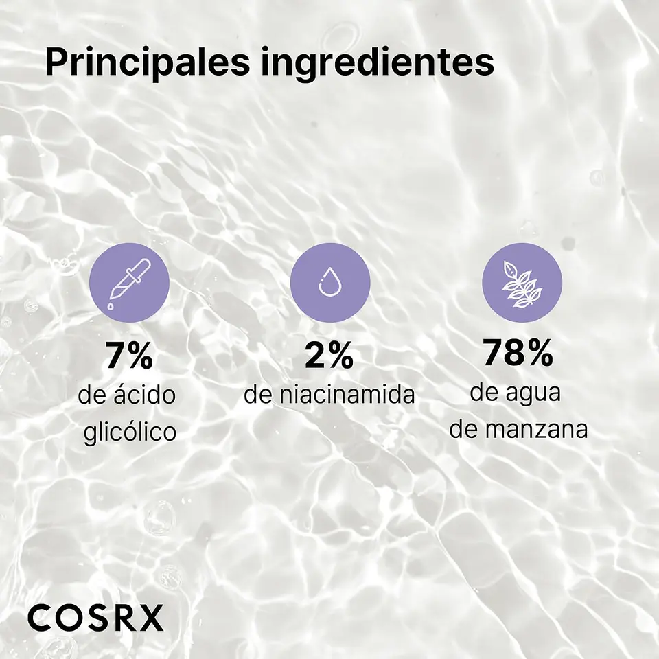 AHA 7 Whitehead Power Liquid (COSRX) - 100ml Esencia Exfoliante anti imperfecciones 4