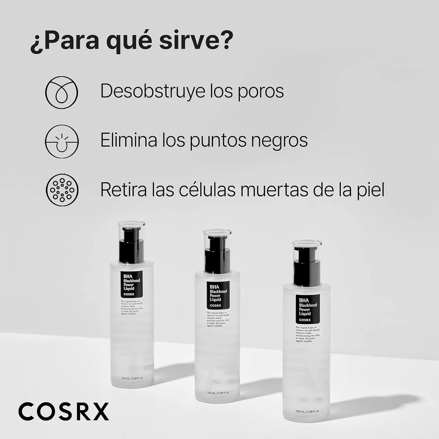 BHA Blackhead Power Liquid (COSRX) - 100ml Tratamiento puntos negros y acné 5