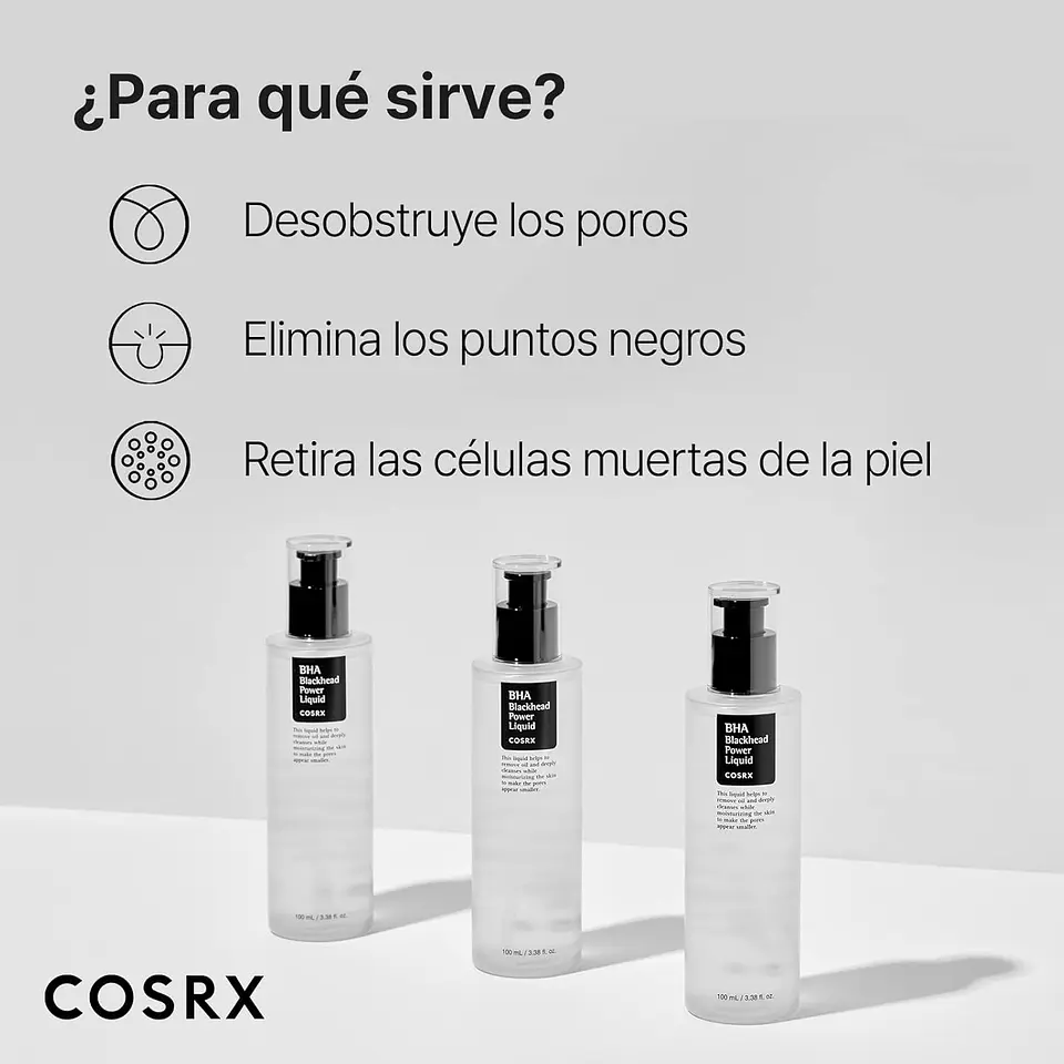 BHA Blackhead Power Liquid (COSRX) - 100ml Tratamiento puntos negros y acné 5