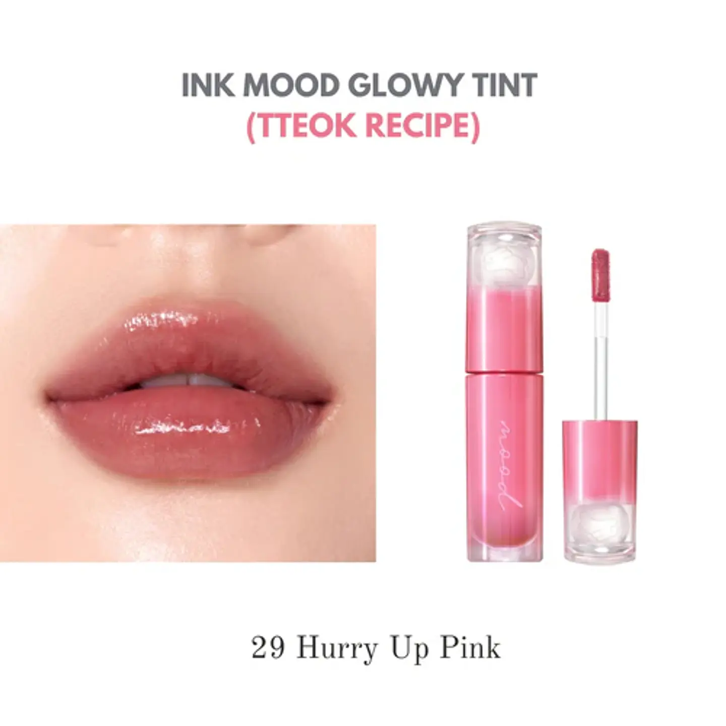 Ink Mood Glowy Tint (Peripera) - 4ml Tintes de labios con brillo 19