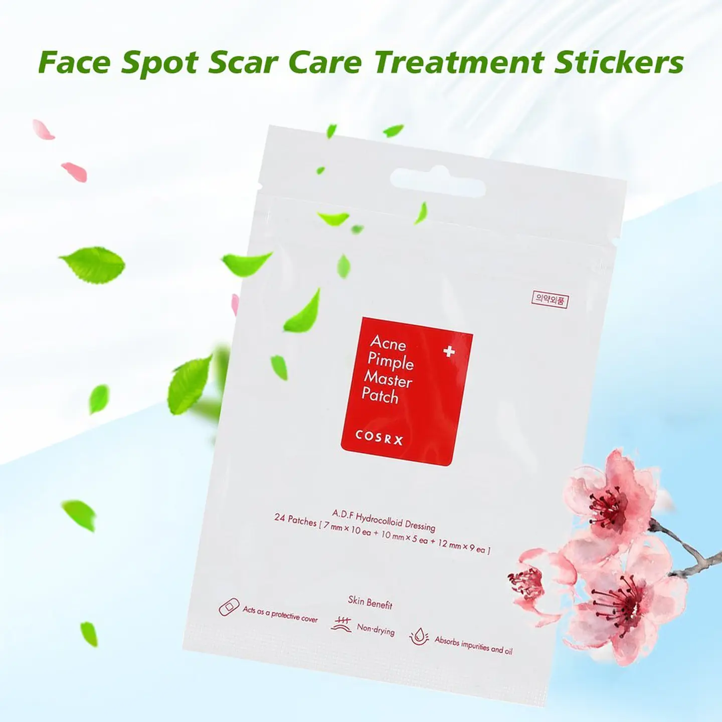 Pack de 5 Acne Pimple Master Patch (COSRX) - 5 Sobres con 24 parches hidrocoloides para espinillas 13