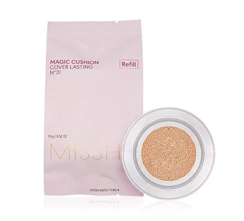 Repuesto Magic Cushion Cover Lasting Refill SPF50+/PA+++ (Missha) -  15 grs Tonos 21 y 23