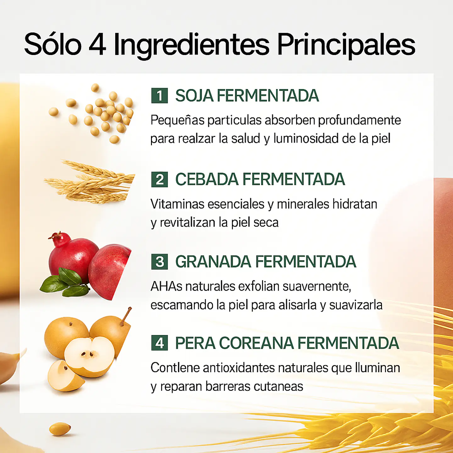 Bean Essence (Mixsoon) - 30ml Esencia ntiedad exfoliante suave e hidratante 7