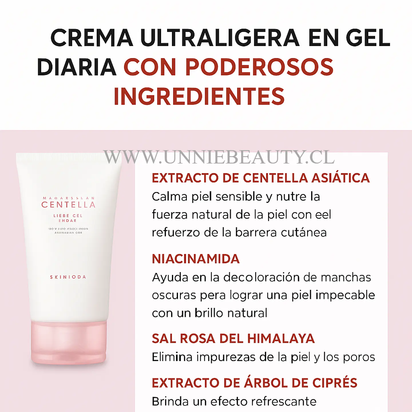 Madagascar Centella Poremizing Light Gel Cream (SKIN1004) - 75ml Crema poros dilatados 6