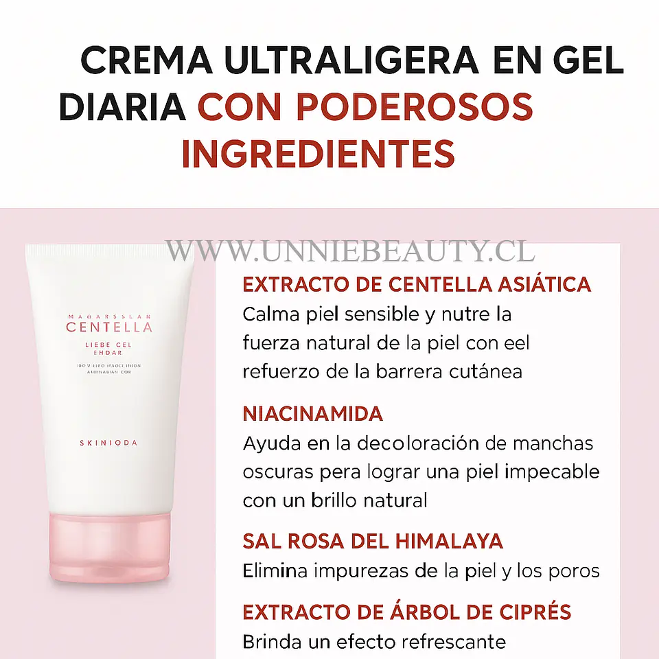 Madagascar Centella Poremizing Light Gel Cream (SKIN1004) - 75ml Crema poros dilatados 6