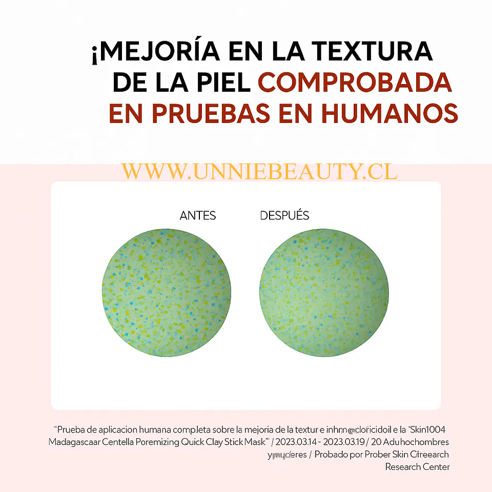  Madagascar Centella Poremizing Quick Clay Stick Mask (SKIN1004) - Limpiador en barra con centella asiática 27gr  4