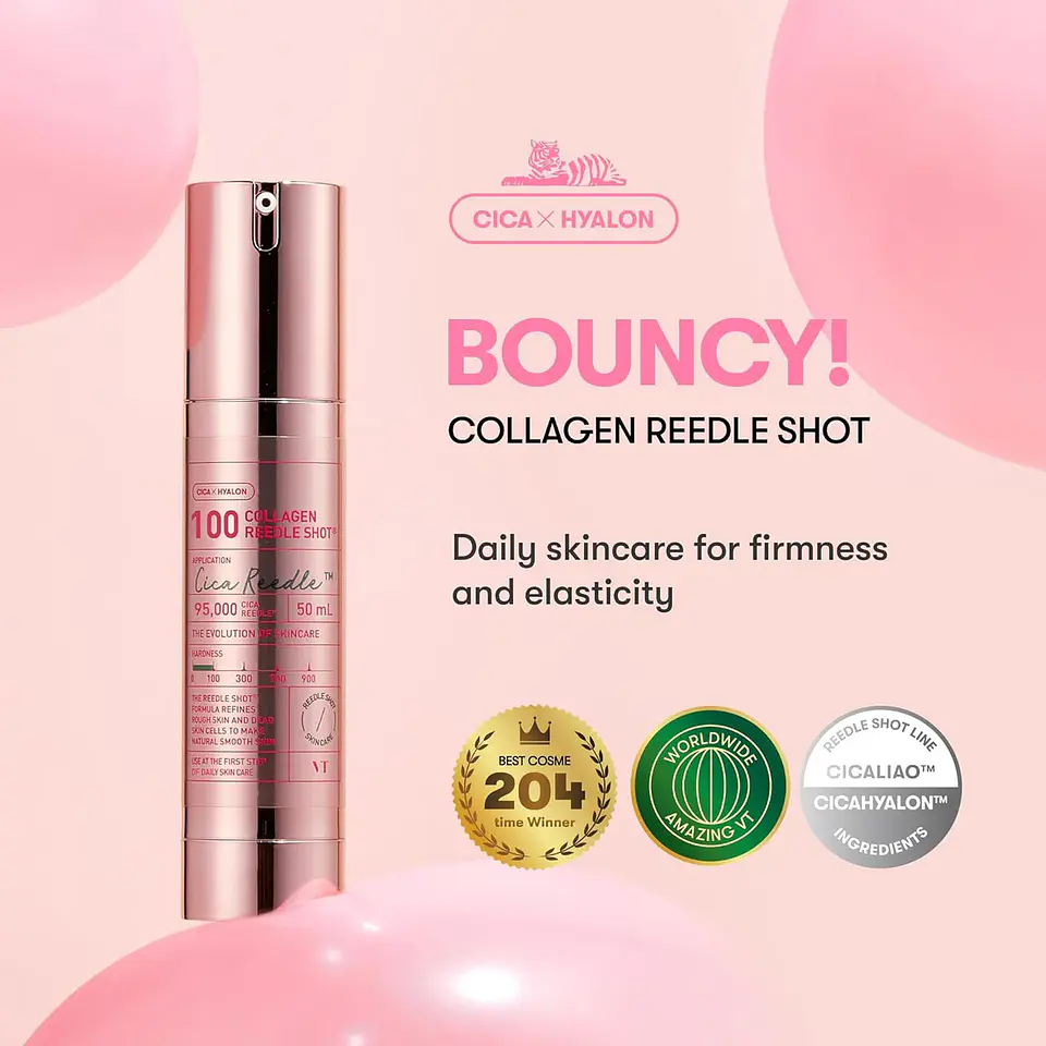Collagen Reedle Shot 100 (VT Cosmetics) - Serum antiedad de colágeno con microagujas 7