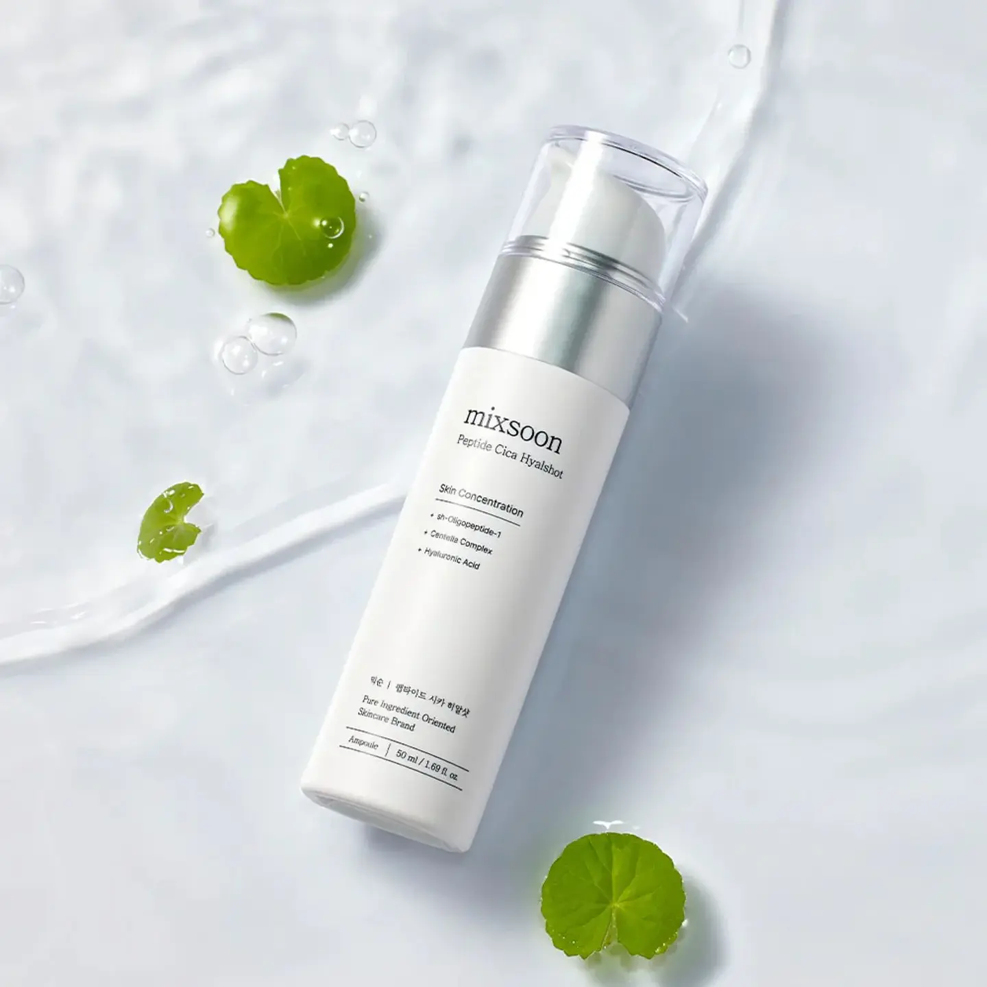 Peptide Cica Hyalshot (Mixsoon) - 50ml Serum antiedad hidratante con péptidos y ácido hialurónico 3