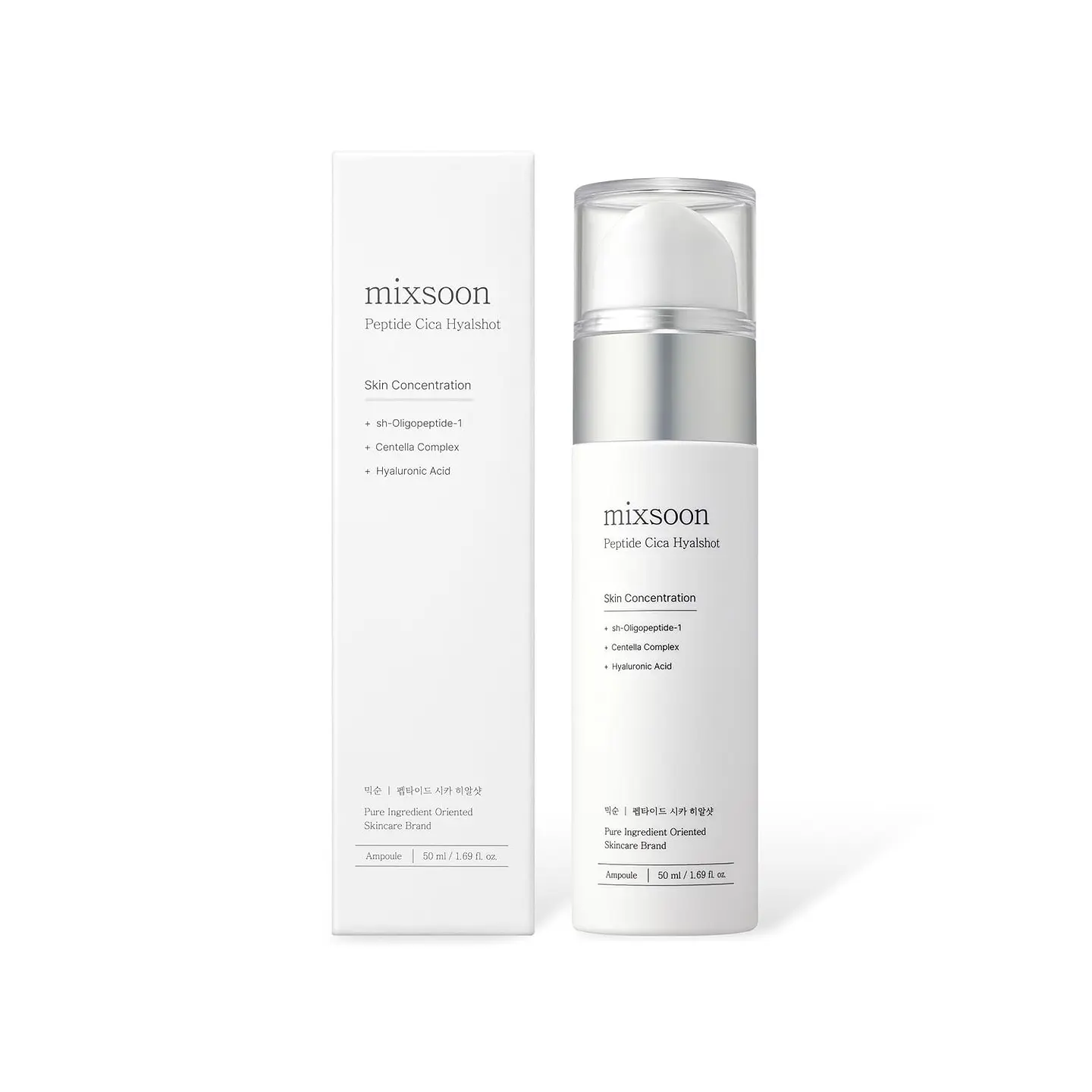 Peptide Cica Hyalshot (Mixsoon) - 50ml Serum antiedad hidratante con péptidos y ácido hialurónico 1