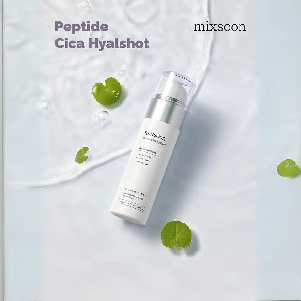 Peptide Cica Hyalshot (Mixsoon) - 50ml Serum antiedad hidratante con péptidos y ácido hialurónico 7