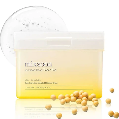 Bean Toner Pad (Mixsoon) - 70 unidades Almohadillas hidratantes y exfoliantes