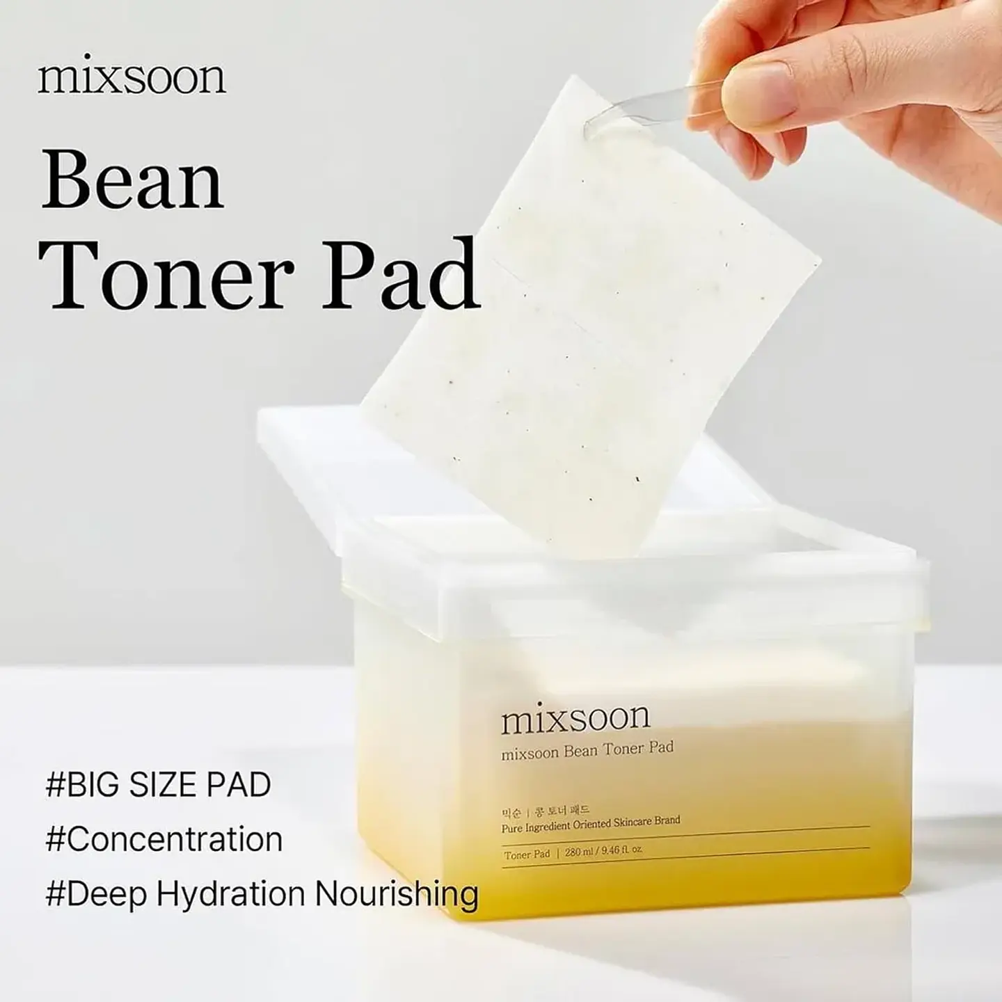 Bean Toner Pad (Mixsoon) - 70 unidades Almohadillas hidratantes y exfoliantes 4