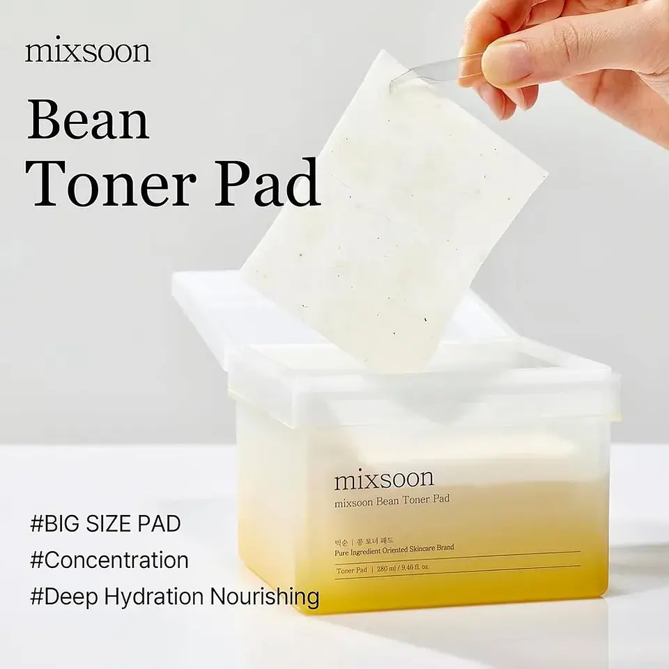 Bean Toner Pad (Mixsoon) - 70 unidades Almohadillas hidratantes y exfoliantes 4