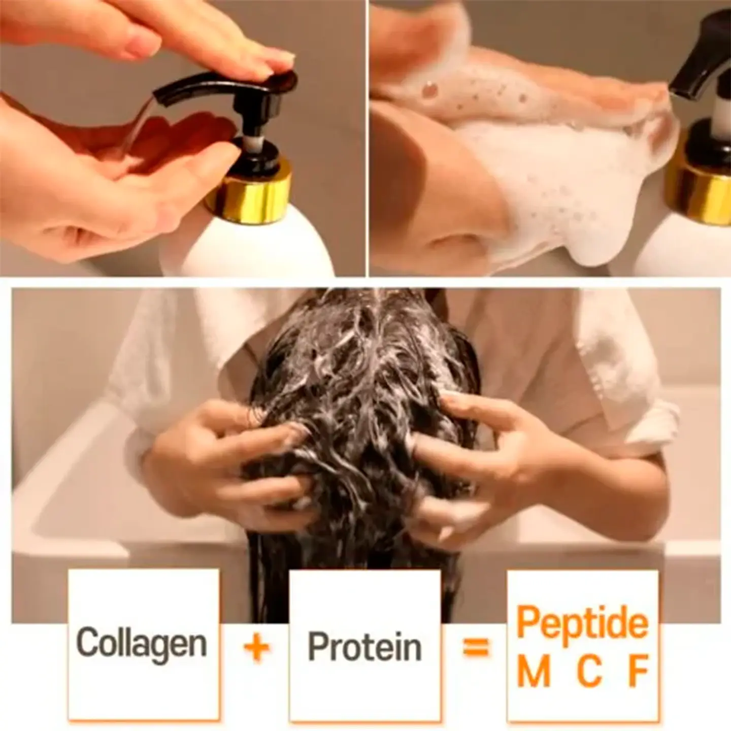 Cer-100 Collagen Coating Hair A+ Muscle Shampoo (Elizavecca) -500 ml Shampoo cabello fortalecedor con colágeno y proteínas 2