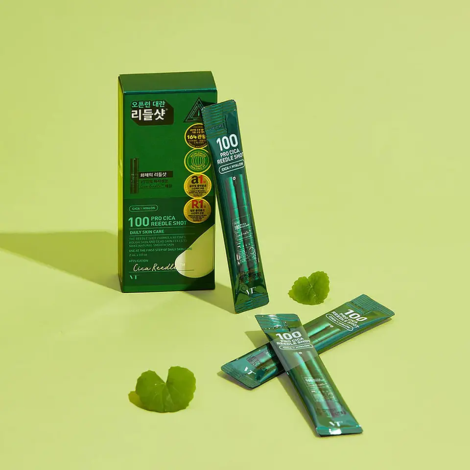 Pro Cica Reedle Shot 100 (VT Cosmetics)  - 20 o 50ml - Serum concentrado con microagujas con centella asiática  10