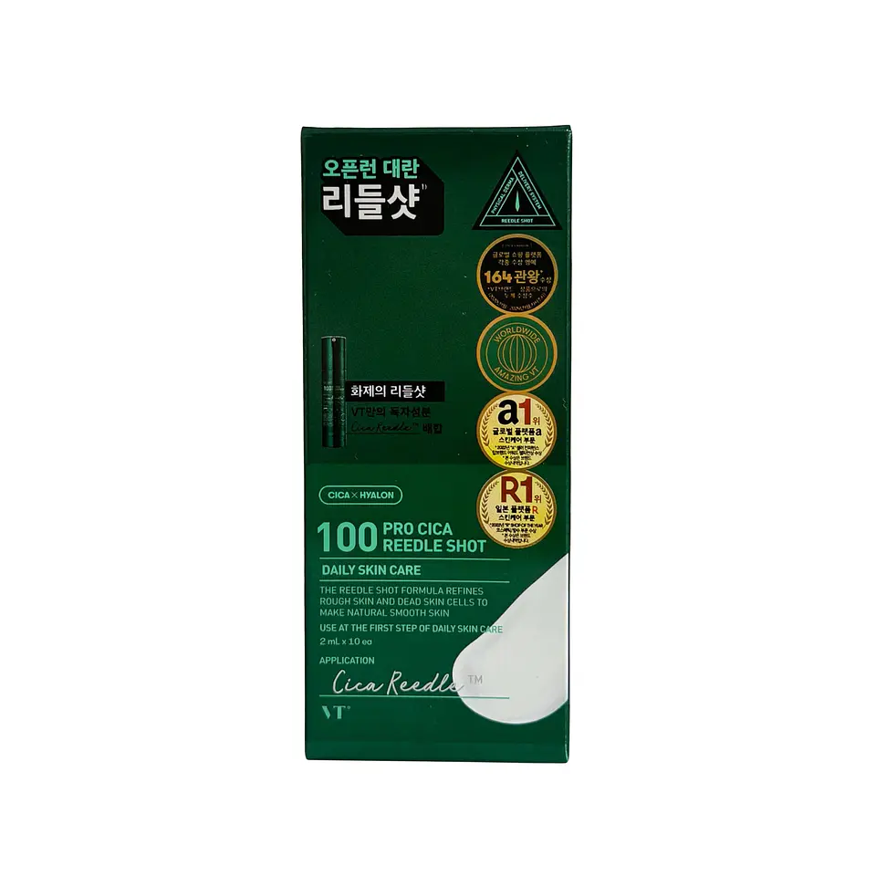 Pro Cica Reedle Shot 100 (VT Cosmetics)  - 20 o 50ml - Serum concentrado con microagujas con centella asiática  12
