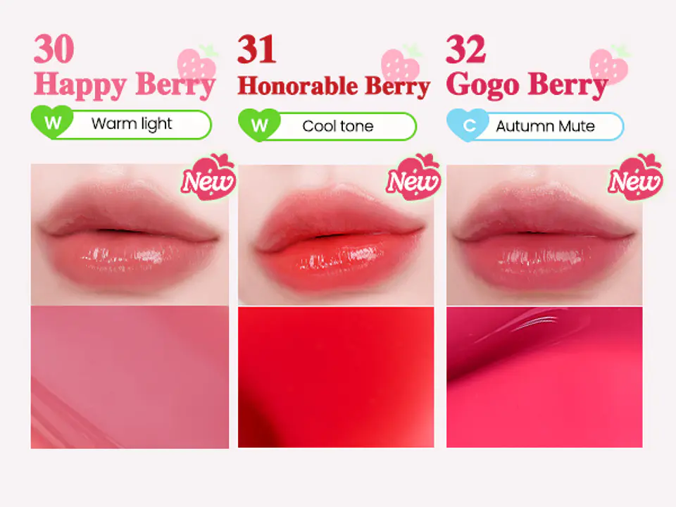 Ink Mood Glowy Tint (Peripera) - 4ml Tintes de labios con brillo 21