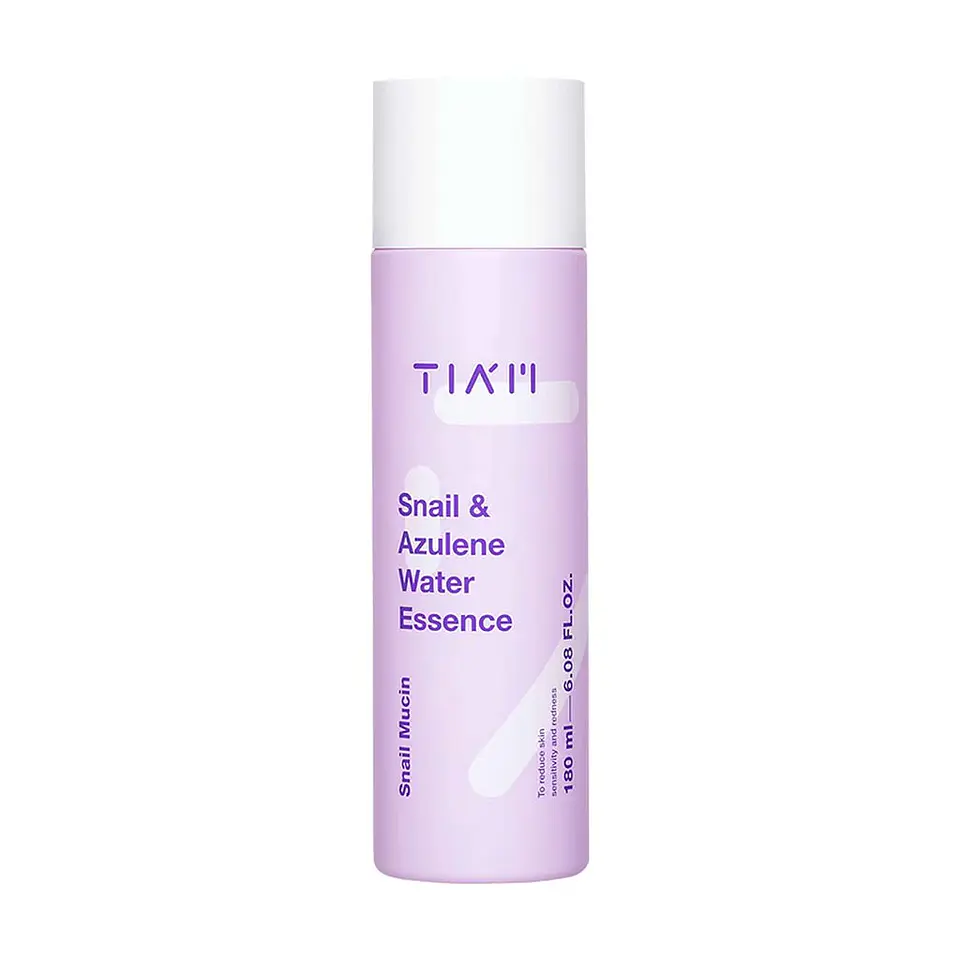 Snail & Azulene Water Essence (TIAM) - 180 ml Esencia 87% baba de caracol rosácea pieles sensibles 1