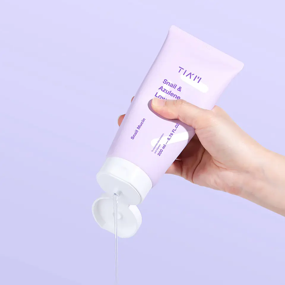 Snail & Azulene Low pH Cleanser (TIAM) -200ml  Limpiador rosácea pieles sensibles con baba de caracol y azuleno 10