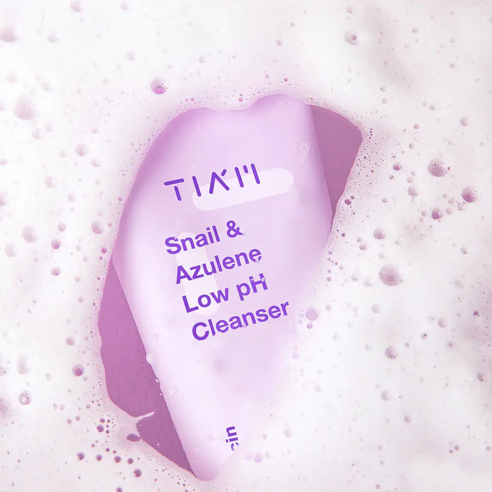 Snail & Azulene Low pH Cleanser (TIAM) -200ml  Limpiador rosácea pieles sensibles con baba de caracol y azuleno 13