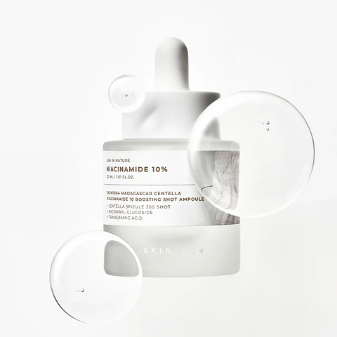 Lab in Nature Madagascar Centella Niacinamide 10 Boosting Shot Ampoule (SKIN1004) - 30ml Serum aclarante con microagujas 10% niacinamida y centella asiática