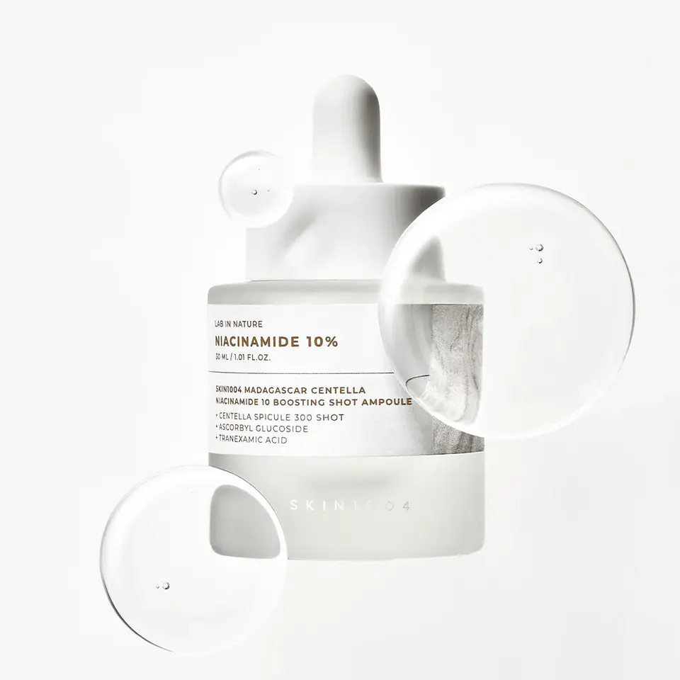 Lab in Nature Madagascar Centella Niacinamide 10 Boosting Shot Ampoule (SKIN1004) - 30ml Serum aclarante con microagujas 10% niacinamida y centella asiática 1
