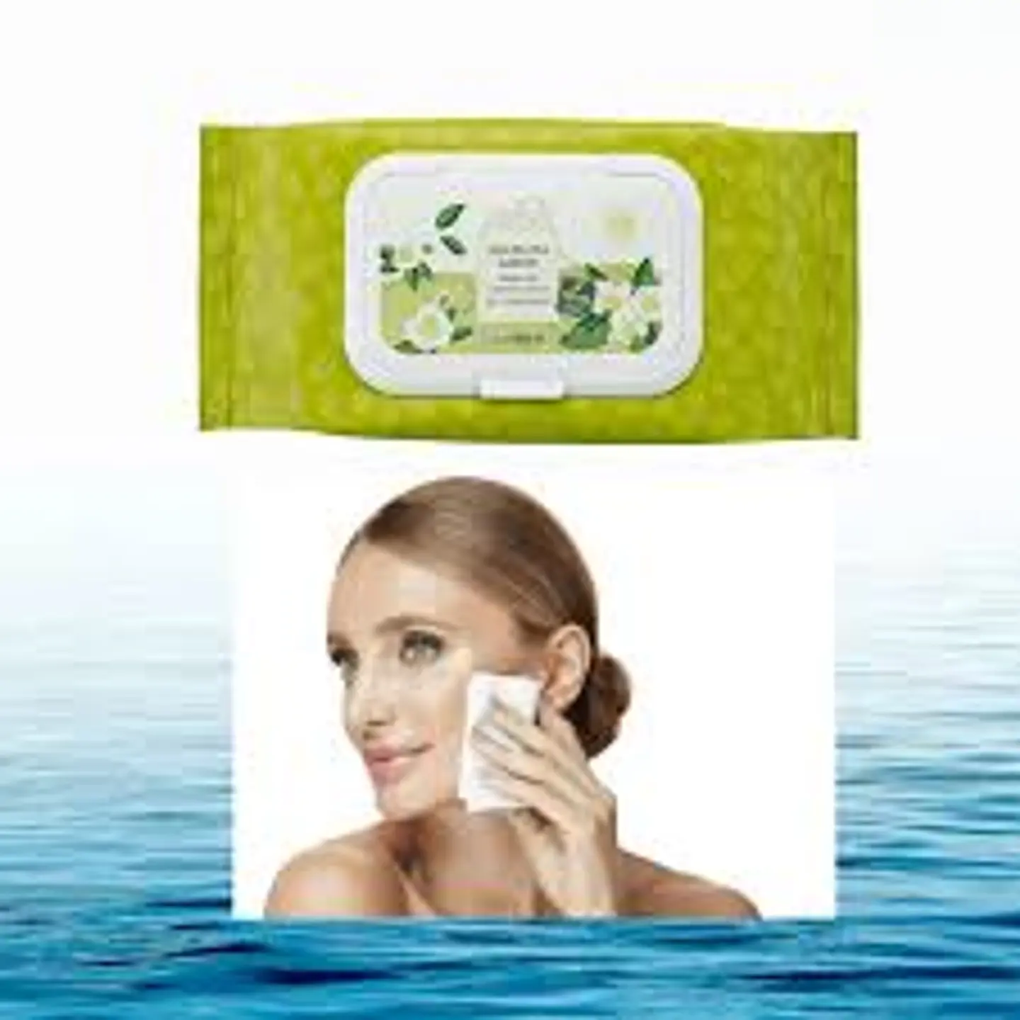 Healing Tea Garden Green Tea Cleansing Tissue (The Saem) - Toallitas faciales de limpieza 20 unidades 2