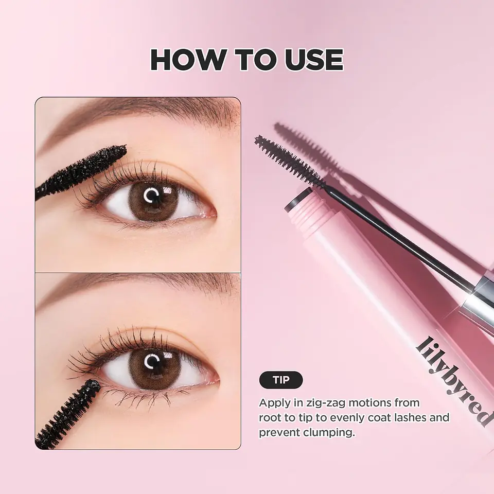 AM9 to PM9 Infinite Mascara (Lilybyred) - Máscara de pestañas #01 Long & Curl  o #02 Volume & Curl 4