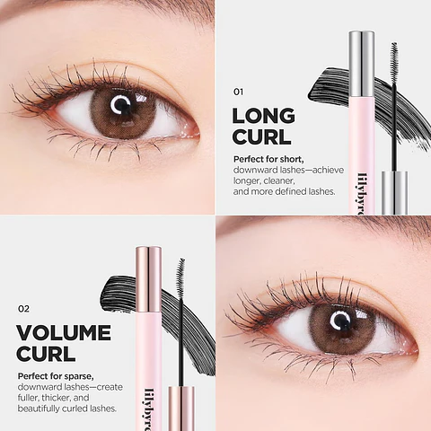 AM9 to PM9 Infinite Mascara (Lilybyred) - Máscara de pestañas #01 Long & Curl  o #02 Volume & Curl