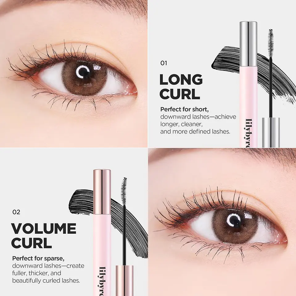 AM9 to PM9 Infinite Mascara (Lilybyred) - Máscara de pestañas #01 Long & Curl  o #02 Volume & Curl 1