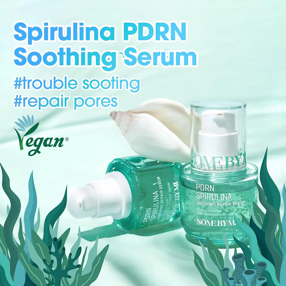 PDRN Spirulina Soothing Repair Serum (Some By Mi) -50ml Serum con PDRN de espirulina 7