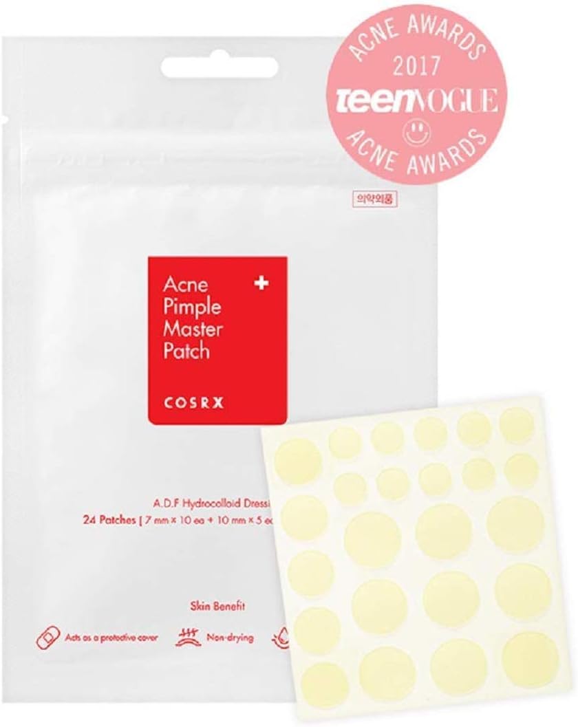 COSRX Acne Pimple Master Patch (COSRX) - Sobres con 24 parches hidrocoloides para espinillas