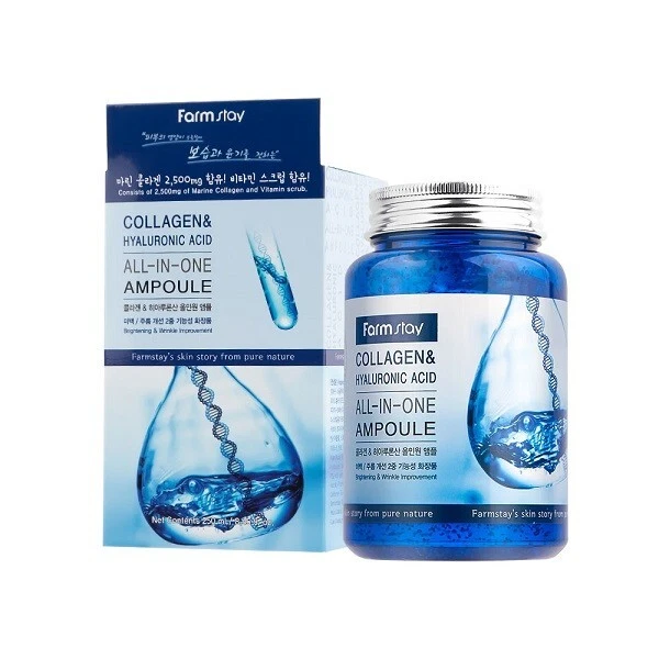 Farmstay Collagen & Hyaluronic Acid Ampoule 250ml