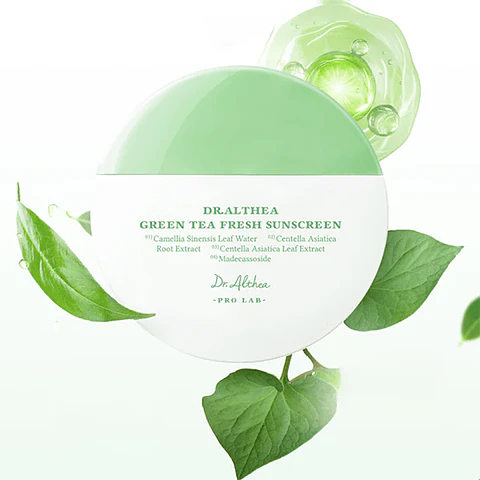Green Tea Fresh Sunscreen (Dr.Althea) -45ml Protector solar ligero pieles mixtas y grasas con té verde