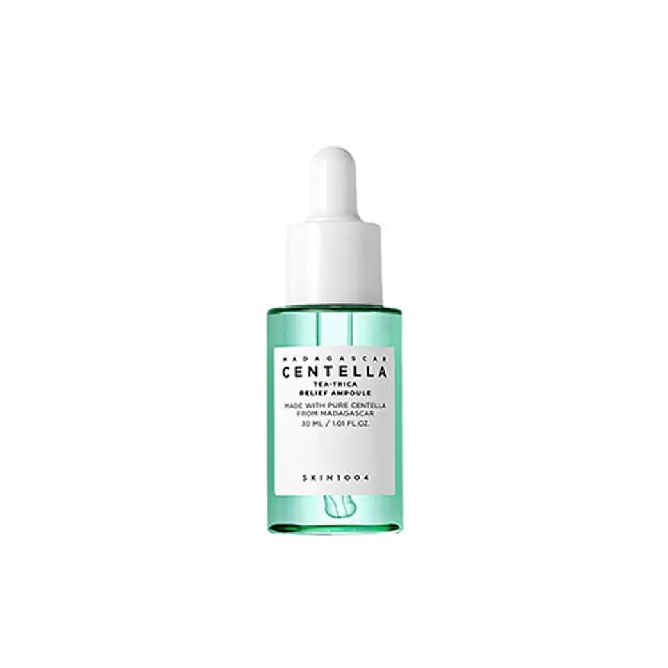 Madagascar Centella Tea-trica Relief Ampoule (SKIN1004) - 30ml Serum anti acné árbol de té + centella asiática 1