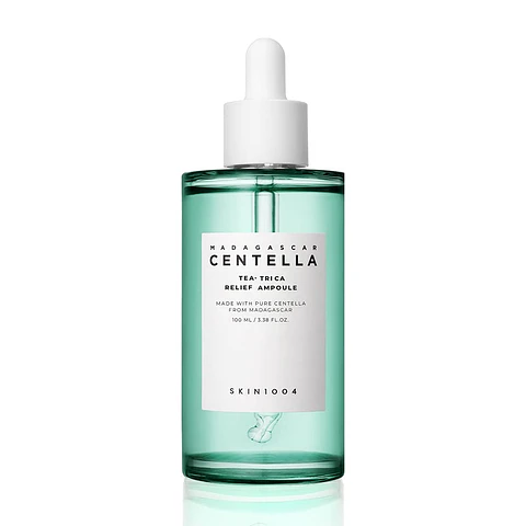 Madagascar Centella Tea-trica Relief Ampoule (SKIN1004) - 100ml Serum anti acné árbol de té + centella asiática